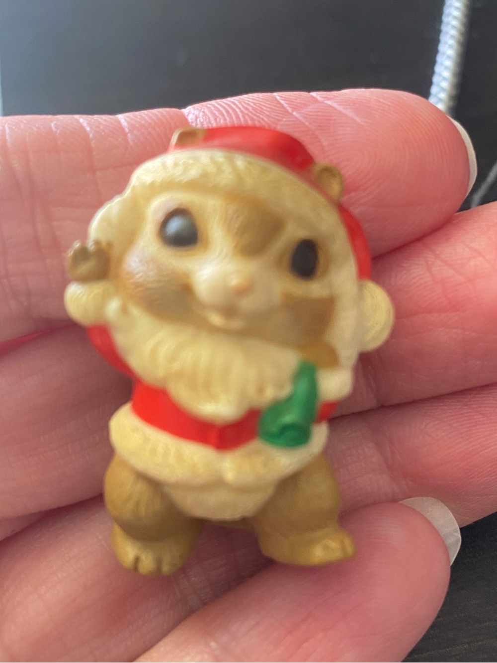 VTG 1985 Hallmark Merry Miniatures Mr. Santa Chipmunk Figurine No Box